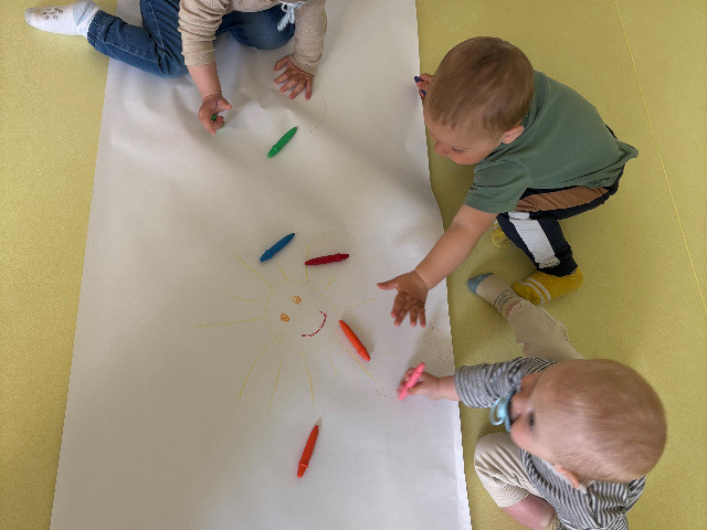 PIERWSZE ZAJĘCIA INTEGRACYJNE W NASZYM ŻŁOBKU.